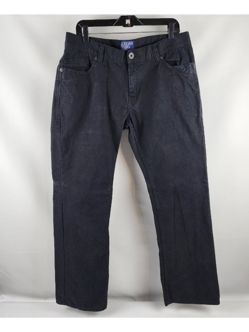 Jordan Craig Pants Mens 36x32 Black Flat Front Five Pockets Chino Cotton